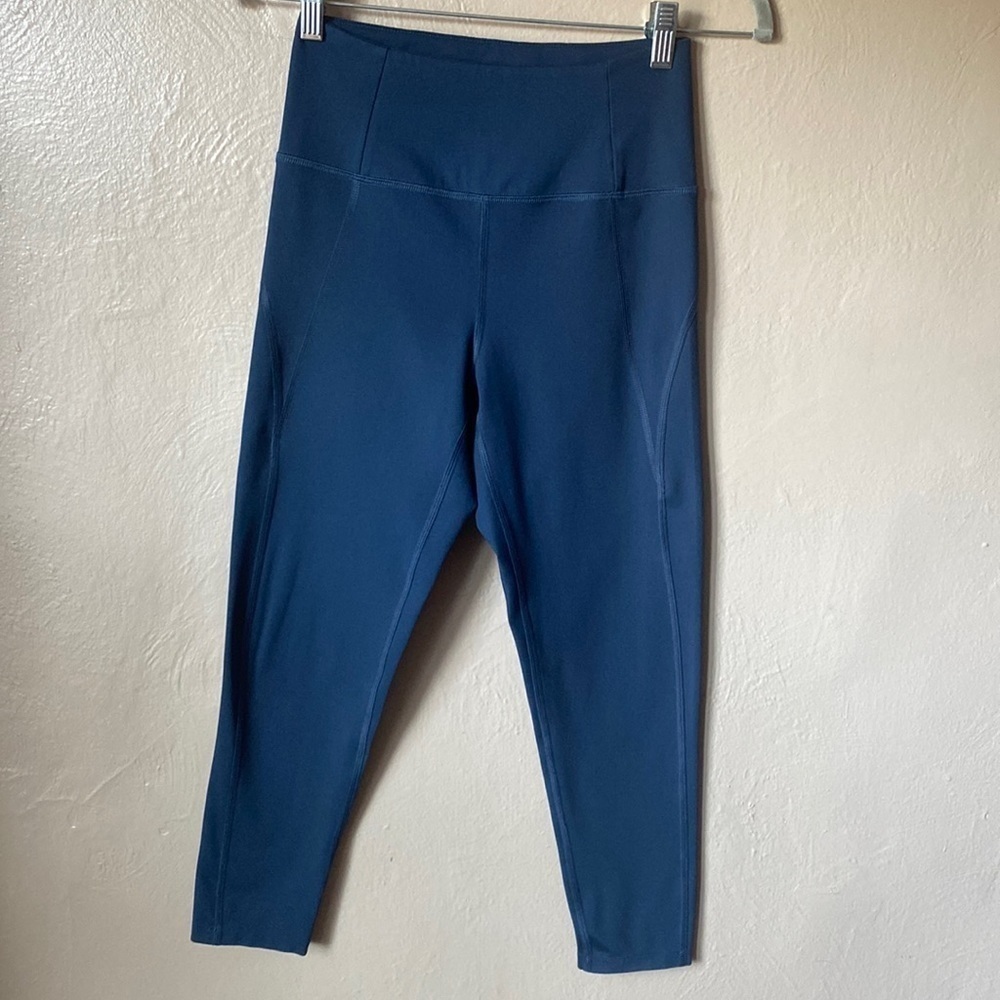 Girlfriend Collective Dark Blue Leggings Size Small